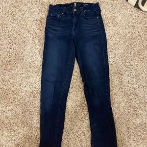 7 for all mankind skinny mod rise jeans
